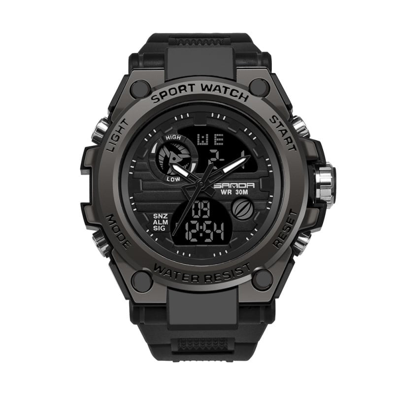 Skanto | Sporty Dual-Display Mode Multifunctional Waterproof Luminous Men's Wristwatch