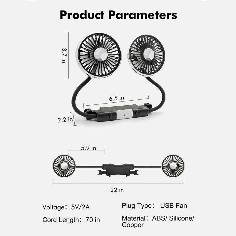 Summer Dual-Head USB Slangevifte | Skanto