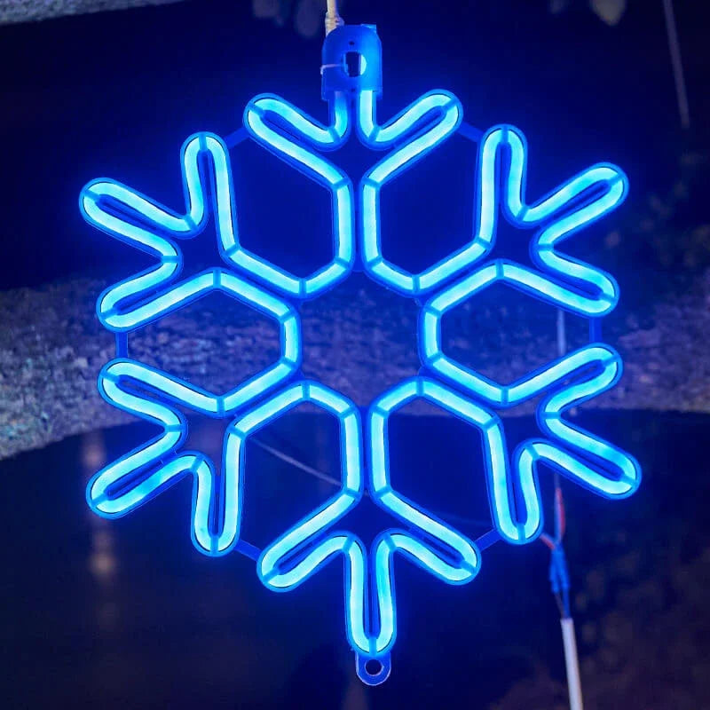 Vanntette LED snøfnugglys for festlig vinterdekorasjon | Skanto