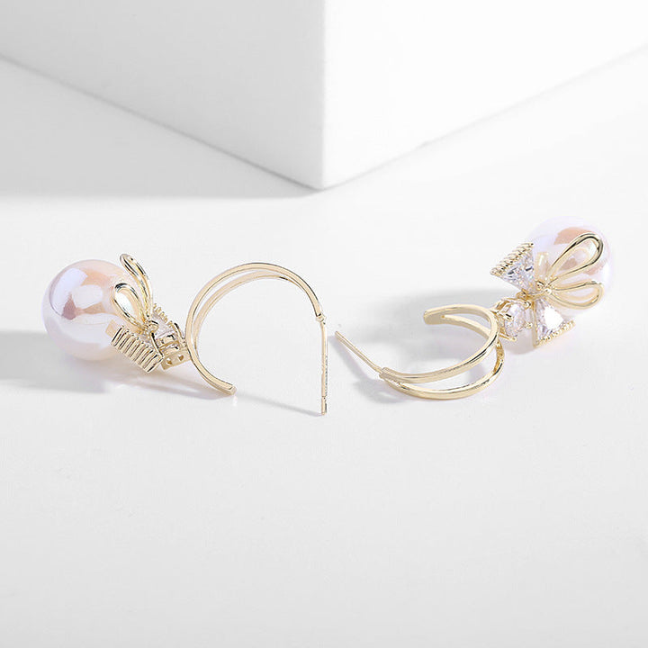 Skanto | Bow Pearl Øredobber