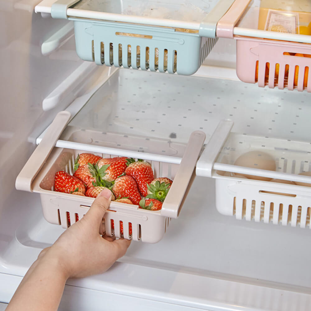 FridgeMaster Pro — Endelig orden og mer plass for favorittmaten din i kjøleskapet! (2 stk) | Skanto