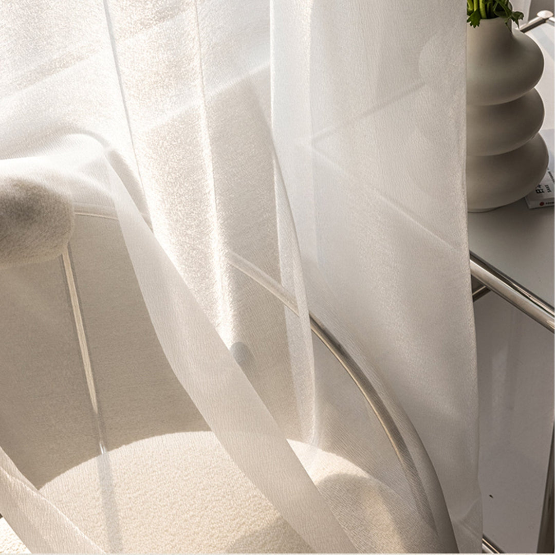 Transparente Linse Gardiner, Lyse og Moderne for Stue | Skanto