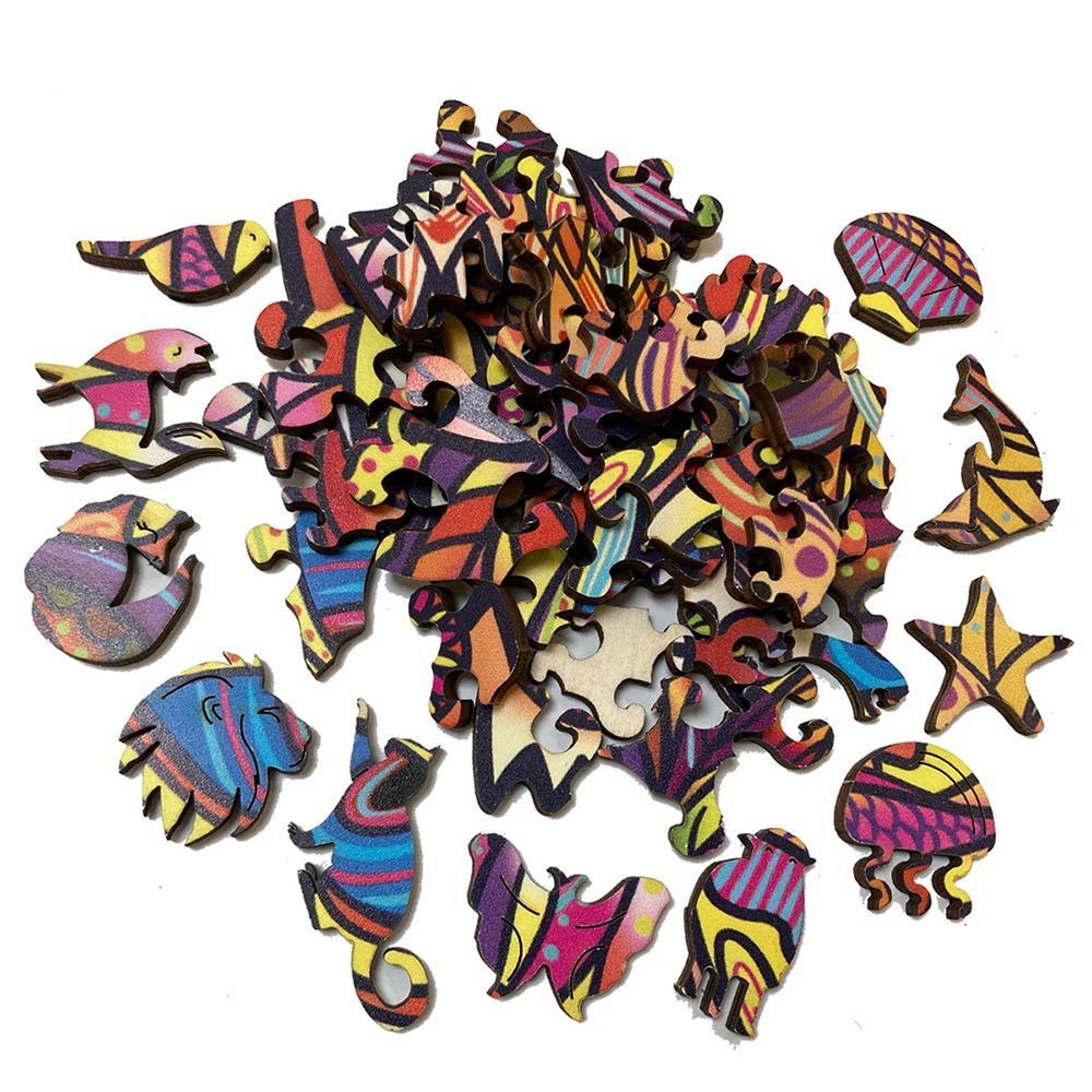 WoodenPuzzle – Trekunst med Flytende Kolibri Skålift