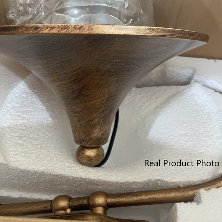 Moderne Enkelt Aluminium Trumpet Skjerm Glass 1-Lys Utendørs Vegglampe For Hage | Skanto