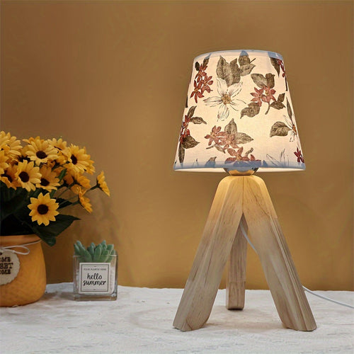 FloralGlow Lampe - Elegant LED Bordlampe med TreSkanto