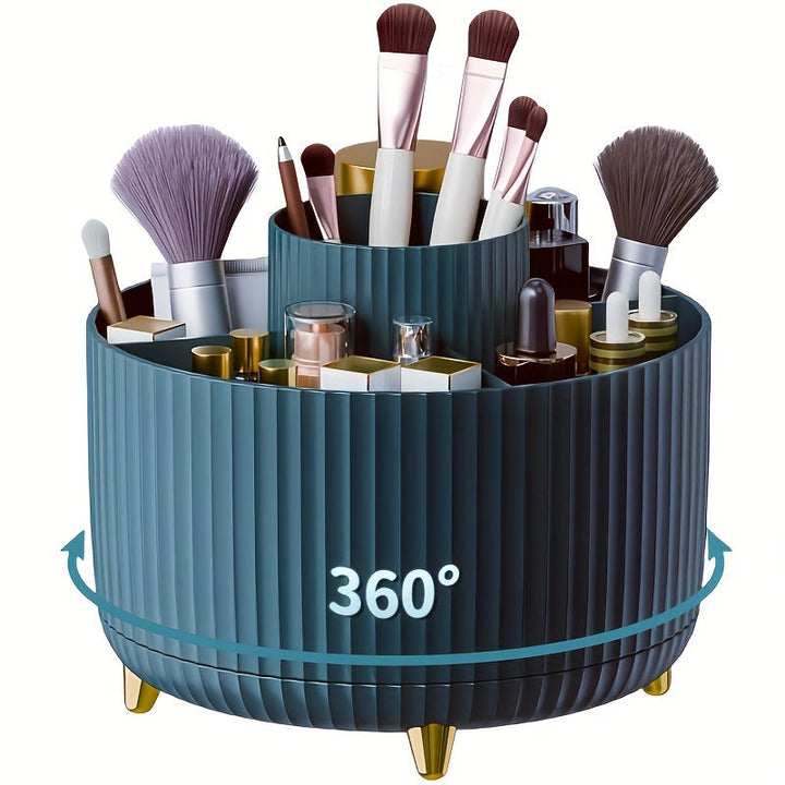 Skanto | GlamSpin – 360° Rotasjon Sminke & Skrivebordsorganisator med 5 Rom