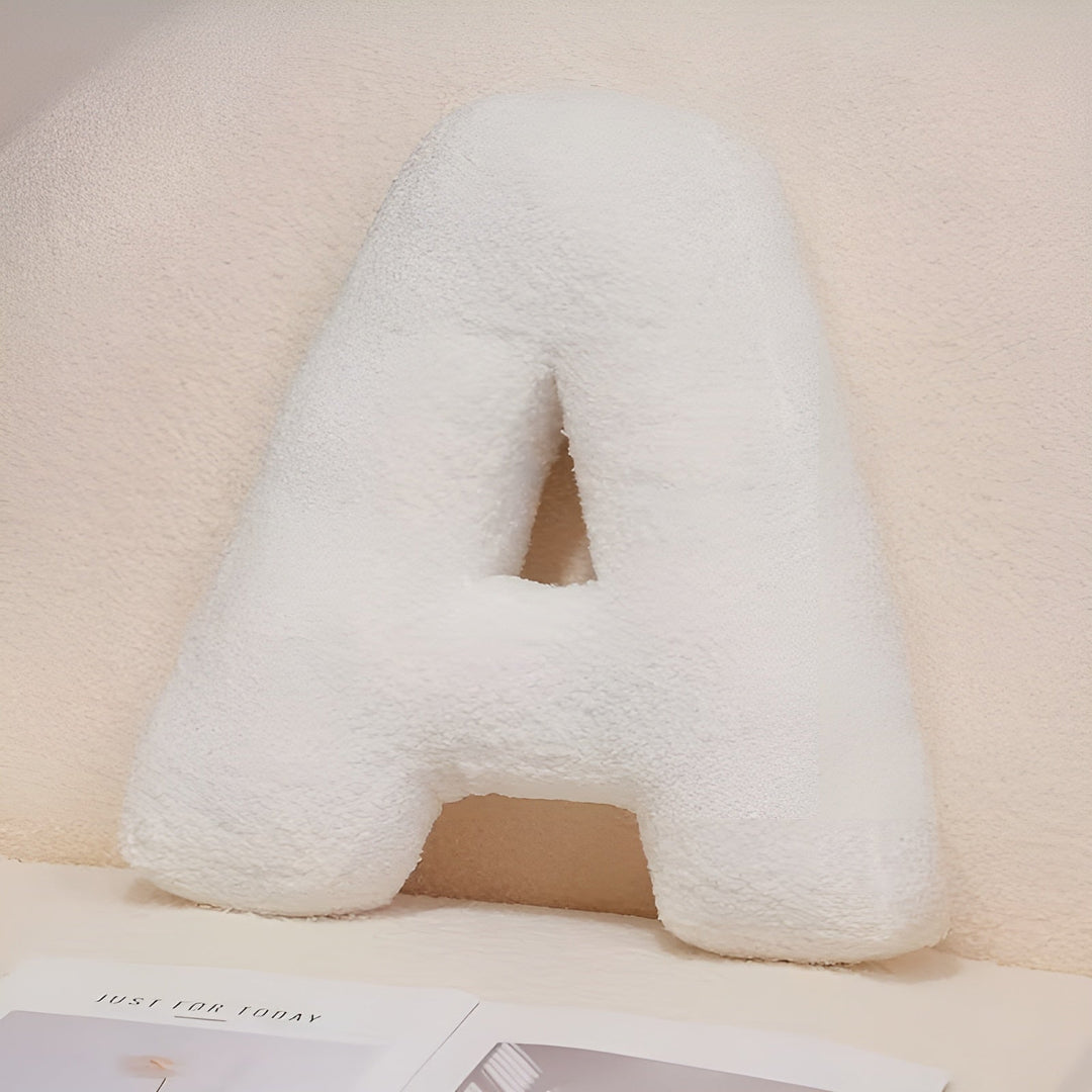 Hvit Bokstav Dekorativ Pute – Myk Og Allsidig | Kreative Puter For Sofaen Og Sengen | Skanto