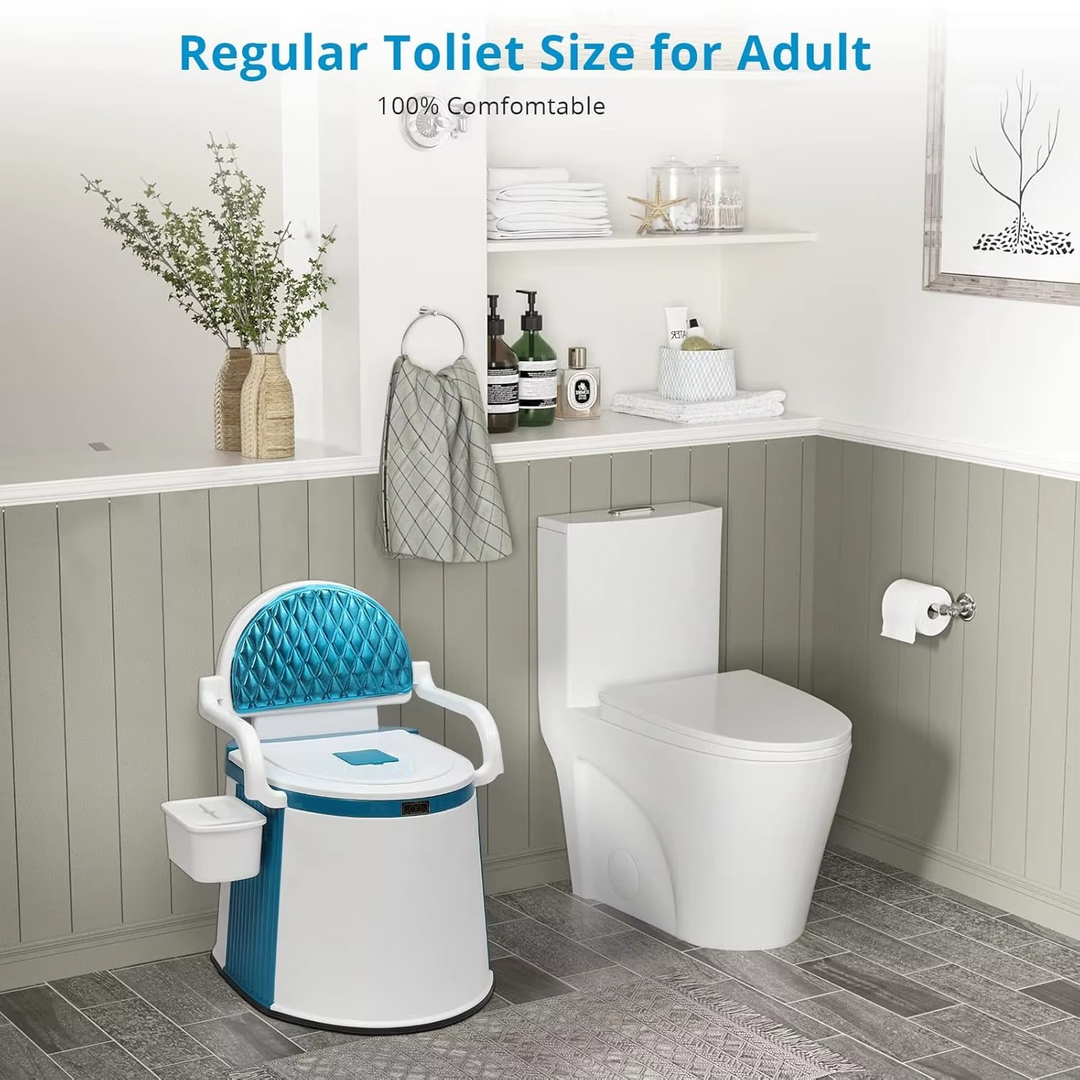 Skanto | Portable Comfort Commode med 5-gallon kapasitet og robuste håndtak