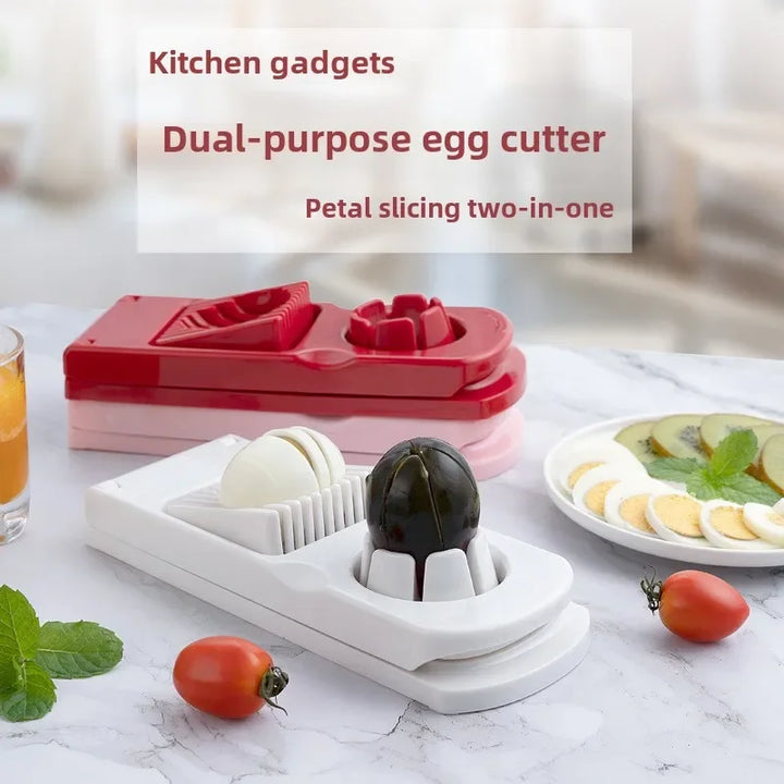 2i1 Egg Skiver Multifunksjonell Rustfritt Stål Skiver Terninger Kjøkkenverktøy | Skanto