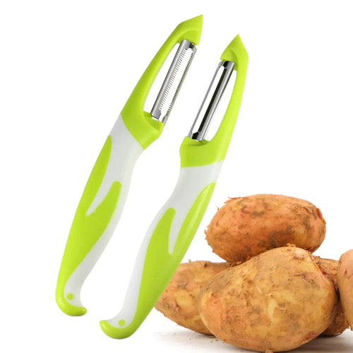 2 stk Ultra Skarp Rustfritt Stål Blad Frukt og Grønnsak Skrelle Sett | Skanto