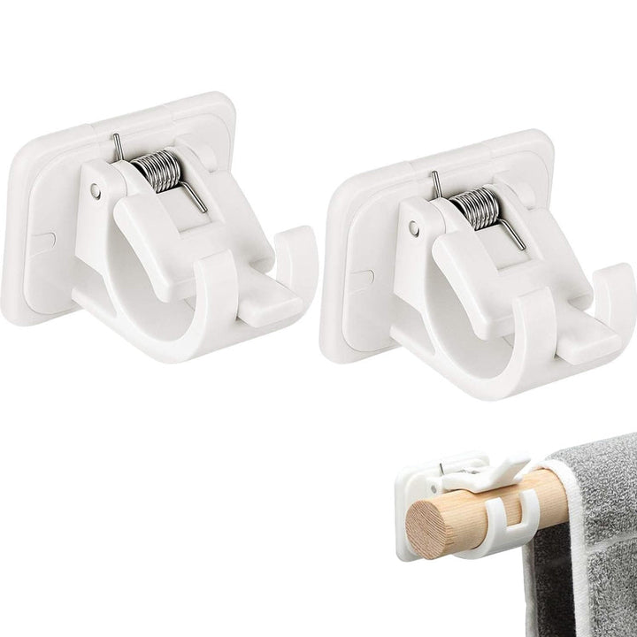 Nail-fri Justerbar Stang Brakett Holdere (2stk) | Skanto