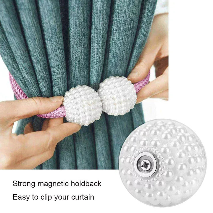 Magnetiske Kuler Gardin Klemmer 2stk Skanto