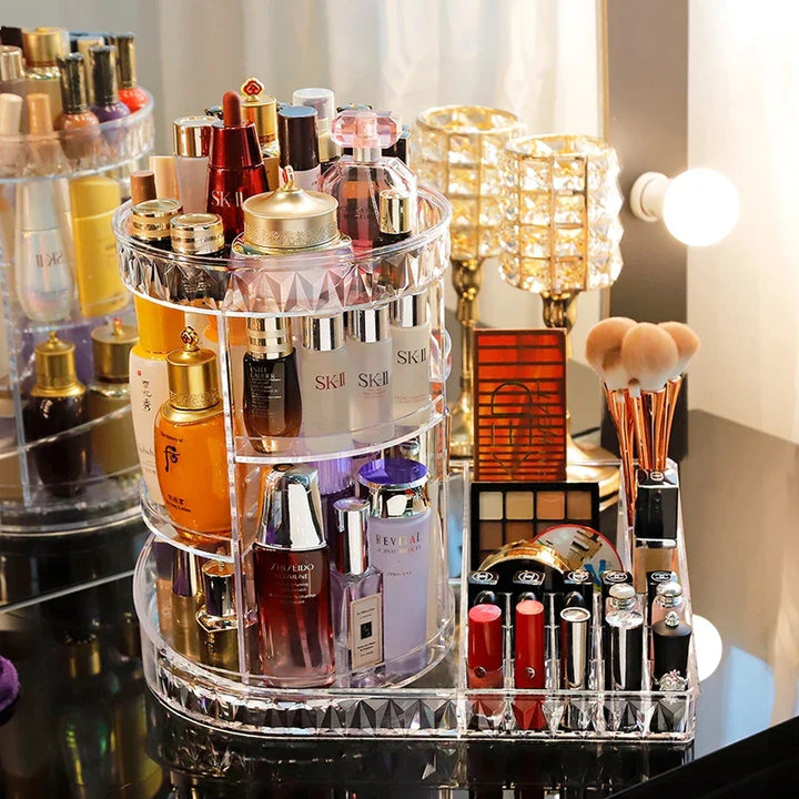 360 Roterende Makeup Beauty Organizer Skanto