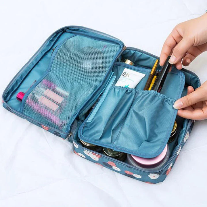 Multifunksjonell Kvinner Makeup Kosmetisk Reise Pouch Skanto