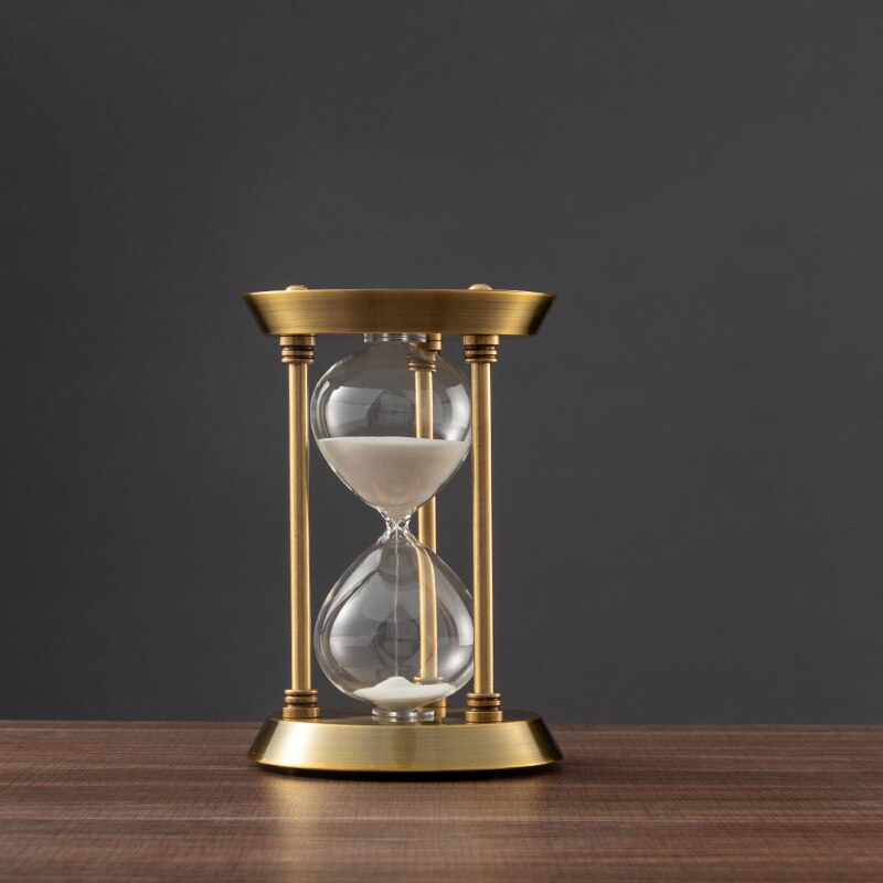 Skanto | 3/5/10 minutter retro metall håndverk timeglass pendel hjemme kontor skrivebord arrangement ornament sandtimer sandglass dekorasjon