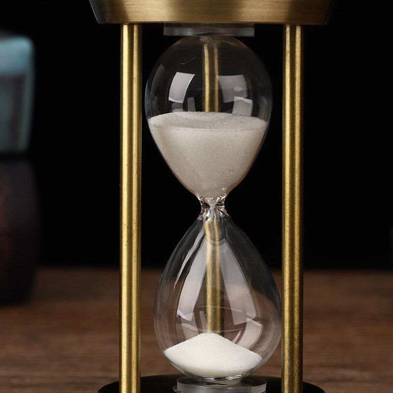 Skanto | 3/5/10 minutter retro metall håndverk timeglass pendel hjemme kontor skrivebord arrangement ornament sandtimer sandglass dekorasjon