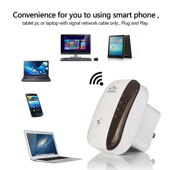 Skanto | 3 Modeller Trådløs WiFi Repeater WiFi Rekkeviddeforsterker 300Mbps Signalförsterker 802.11N/B/G Booster Repetidor WiFi Reapeter