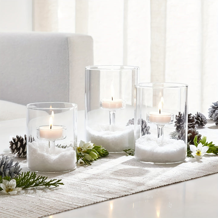 Skanto | PureLight - Trio av transparente lysestaker for elegante bord