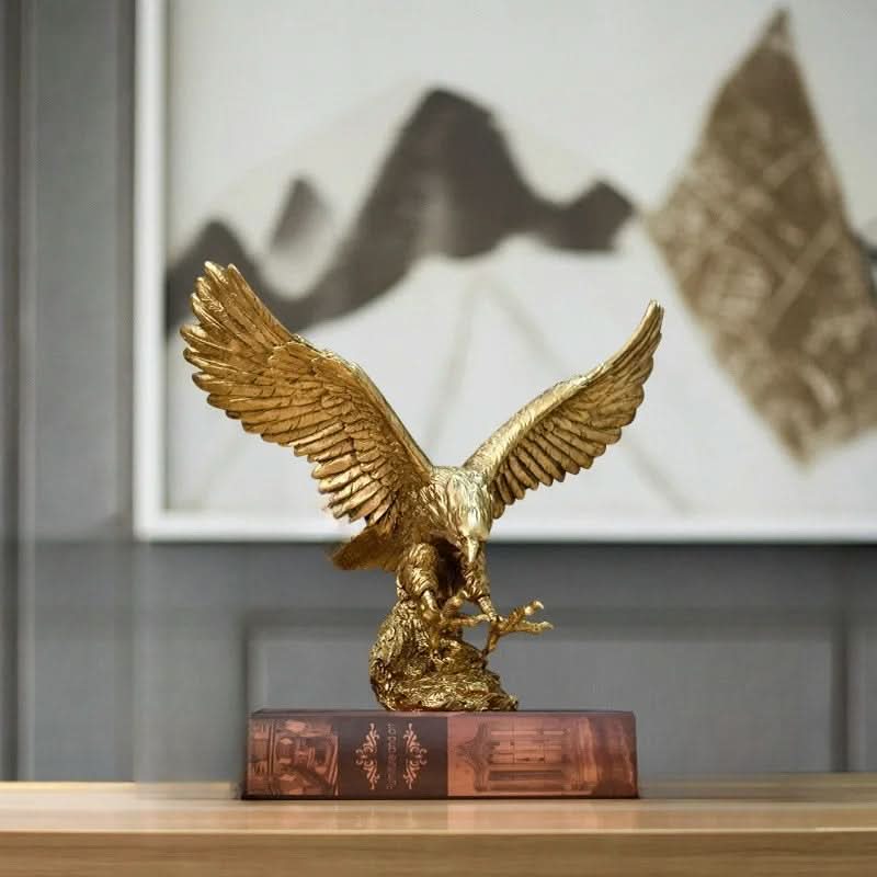 Skanto | Golden Eagle Statue – Luksus Dekor