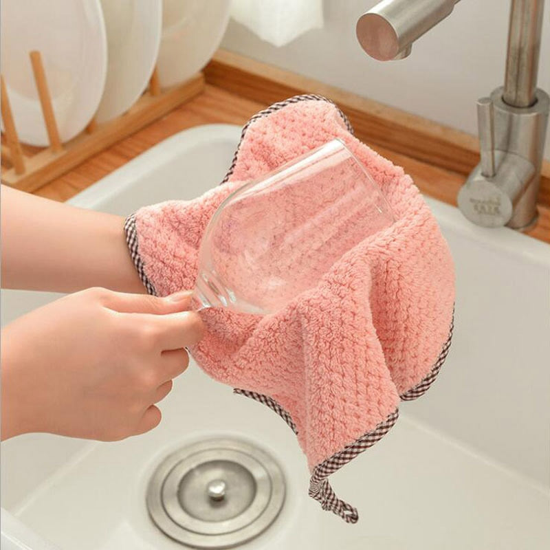 3 Pakke Rosa Hengende Korall Fleece Lintfrie Absorberende Tøfler | Skanto