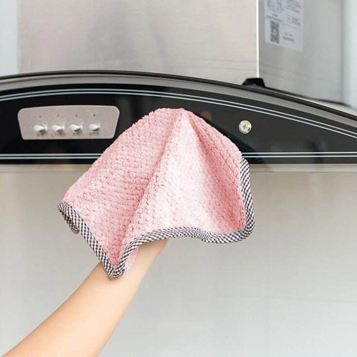3 Pakke Rosa Hengende Korall Fleece Lintfrie Absorberende Tøfler | Skanto