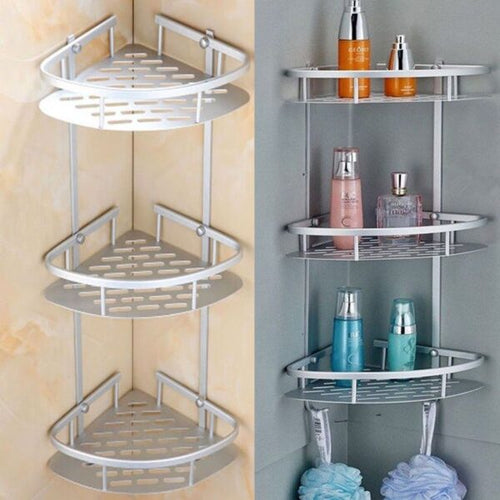 3 Tier Aluminium Bad Krokhylla – Sølv Skanto