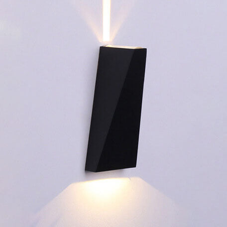 Enkel trapezoidal utendørs vanntett LED 2-lamputendørslampe | Skanto