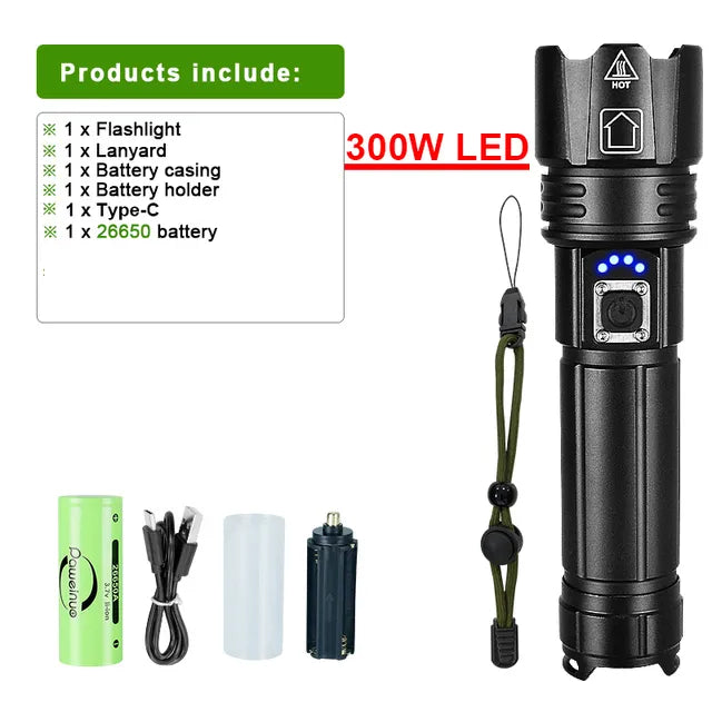 Oppladbar LED-lommelykt for Adventure Skanto