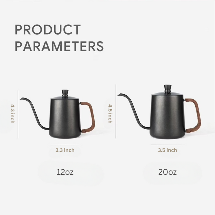 Skanto | Premium Rustfritt Stål Kaffe Drypp Kjele for Hjemmebrygging