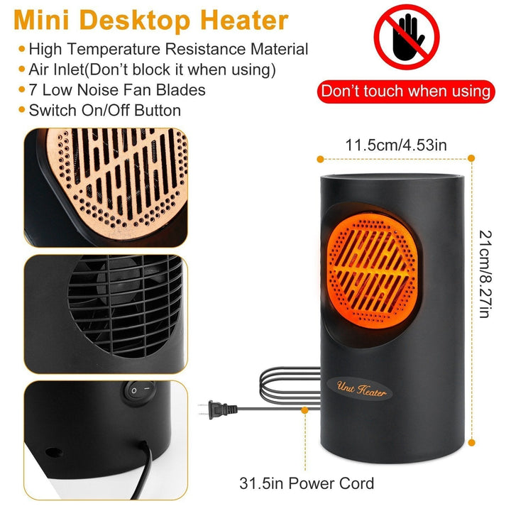 Skanto | 300W Bærbar Elektrisk Mini Varmer
