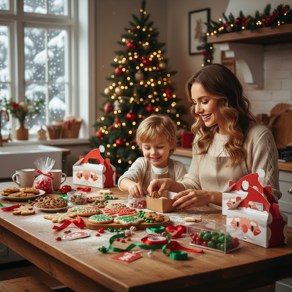 Skanto | 8-delers julegaveeske for småkaker, godteri og julegodteri