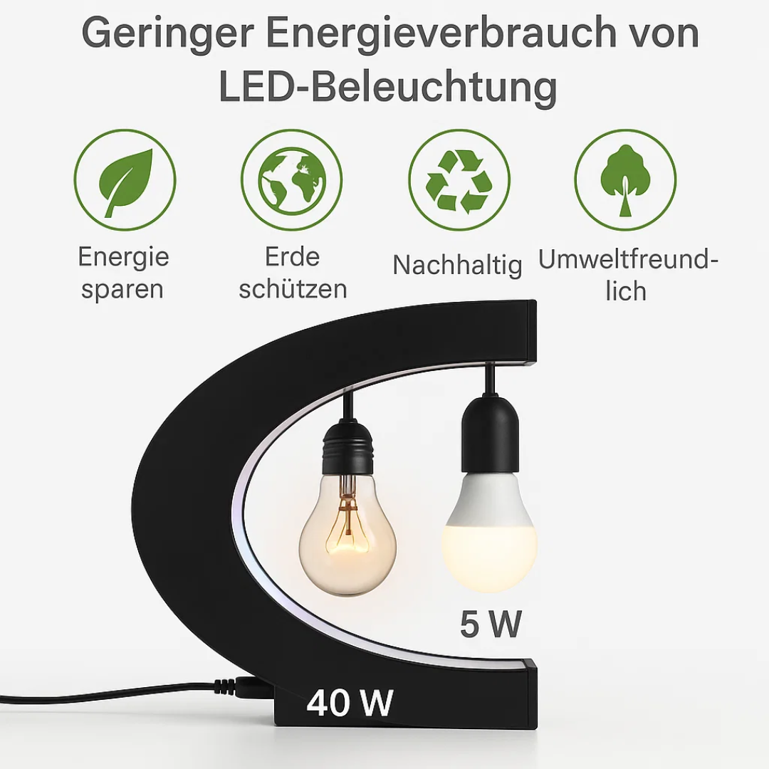 AstroGlobe LED-Weltkugel – Skjebende Globuslampe med Magnetaufhängung