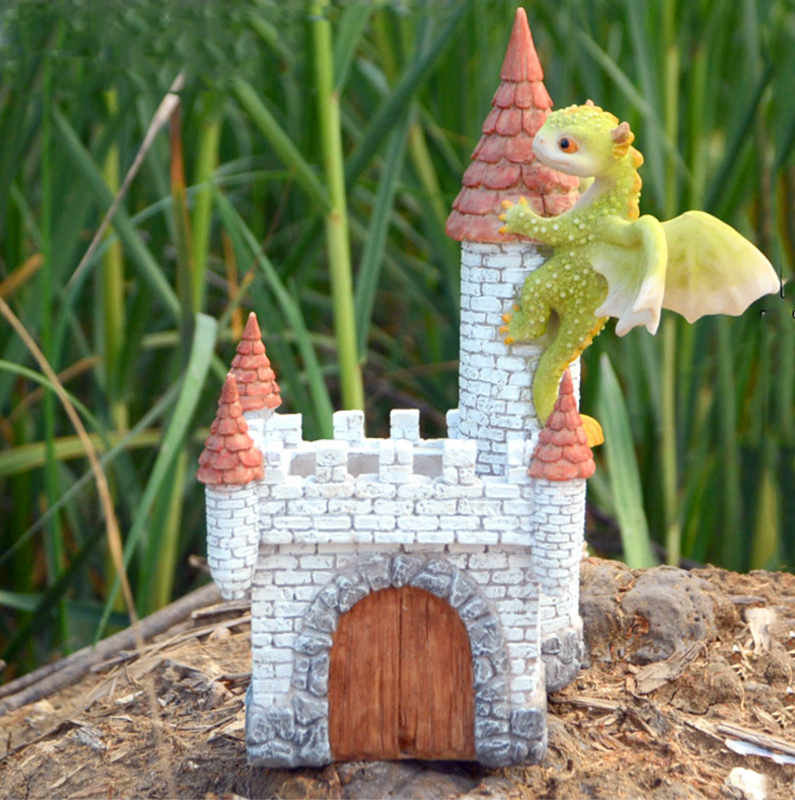 Skanto | Mini søt drage statue dekorasjon