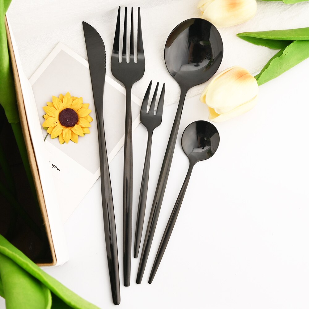 30Pcs Kjøkkenutstyrsett Bestikk Sett Rustfritt Stål Servise | Skanto