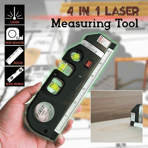 PrecisionPro 4-i-1 Laser Nivå og Målebånd | Skanto