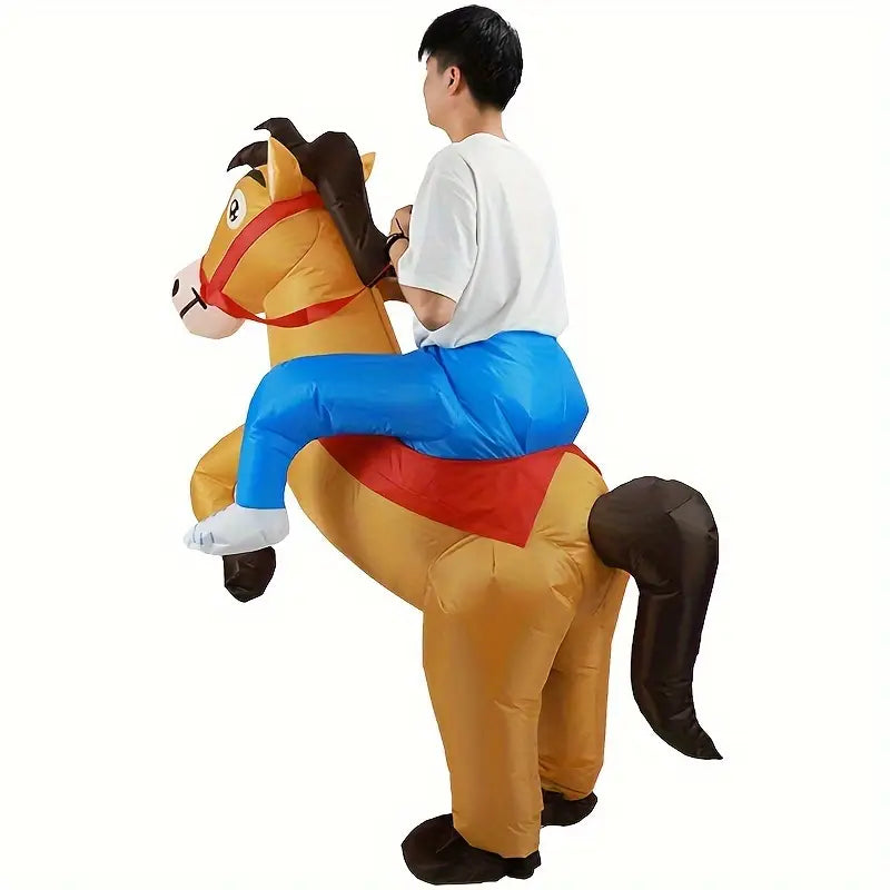 Skanto | Oppblåsbar Cowboy Hest Kostyme for Voksne