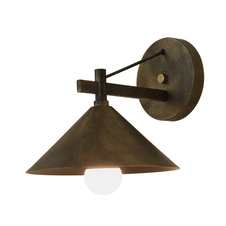 Industriell Metall Kjegle Vegglampe Vintage | Skanto
