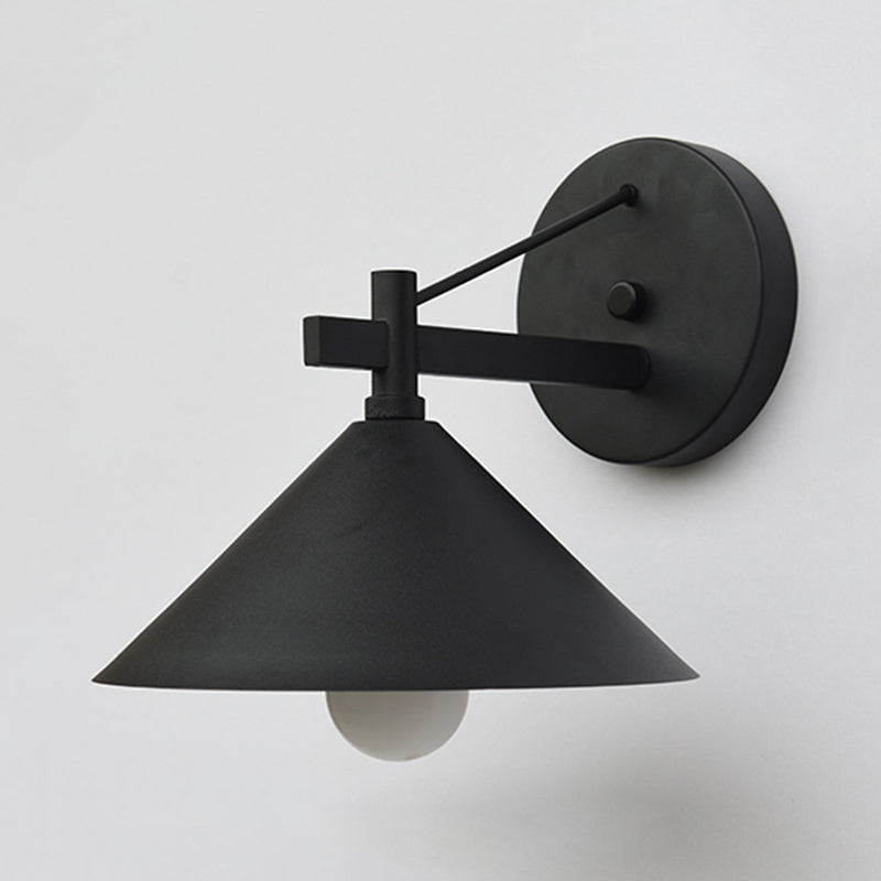 Industriell Metall Kjegle Vegglampe Vintage | Skanto