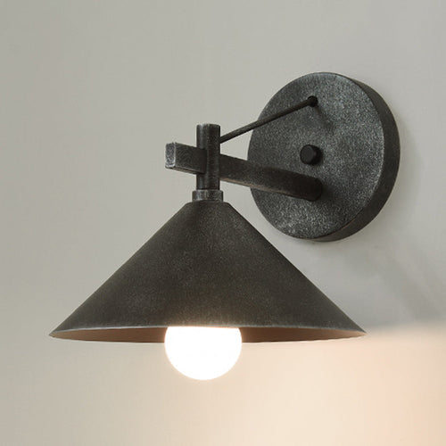 Industriell Metall Kjegle Vegglampe Vintage | Skanto