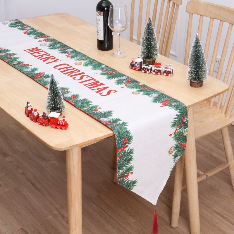 Skanto | Julebordflagg Dobbeltrykk Snømann Bordmatte
