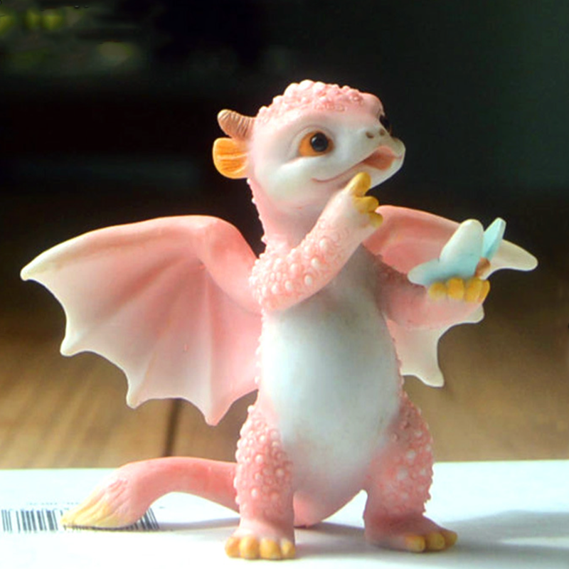 Skanto | Mini søt drage statue dekorasjon