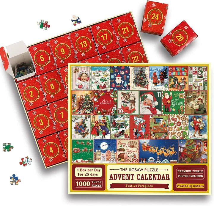 Skanto | Festlig Peis Puslespill Julekalender - Julegave