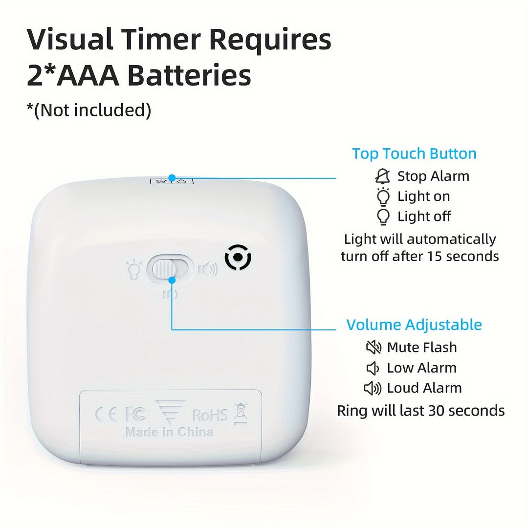 Rainbow Time Management Timer – Visuell 60-minutters nedtellingsur for studie, arbeid og hjem | Skanto