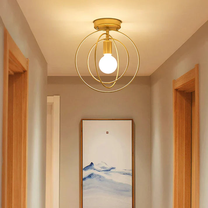 Skanto | Moderne Ringformet Taklampe Gull