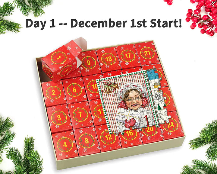 Skanto | Festlig Peis Puslespill Julekalender - Julegave