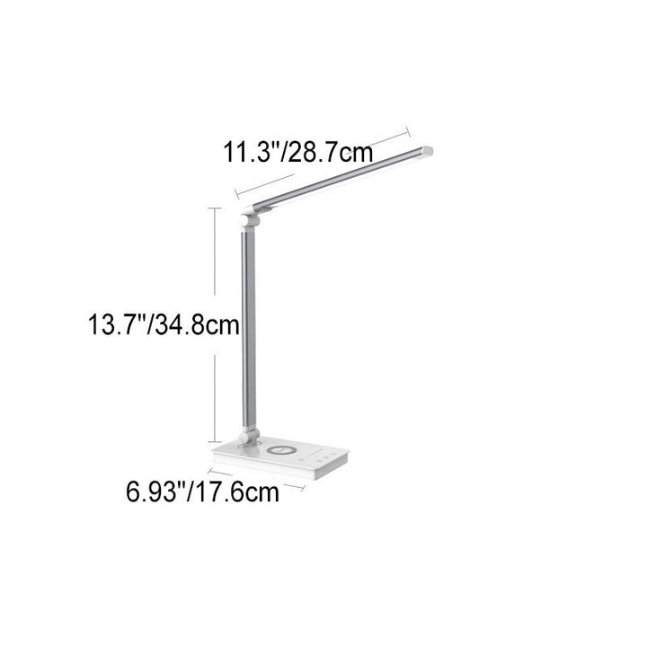 Skanto | Minimalistisk Intelligent Firkanthåndtak Sammenleggbart USB LED Skrivebordslampe