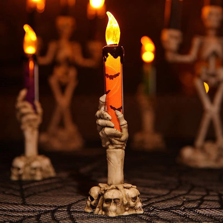 Skanto | Halloween Spøkelse Hånd Elektronisk Skjelett Lys Halloween Fest Bar Rekvisitter Dekorasjon Glitter Lampe