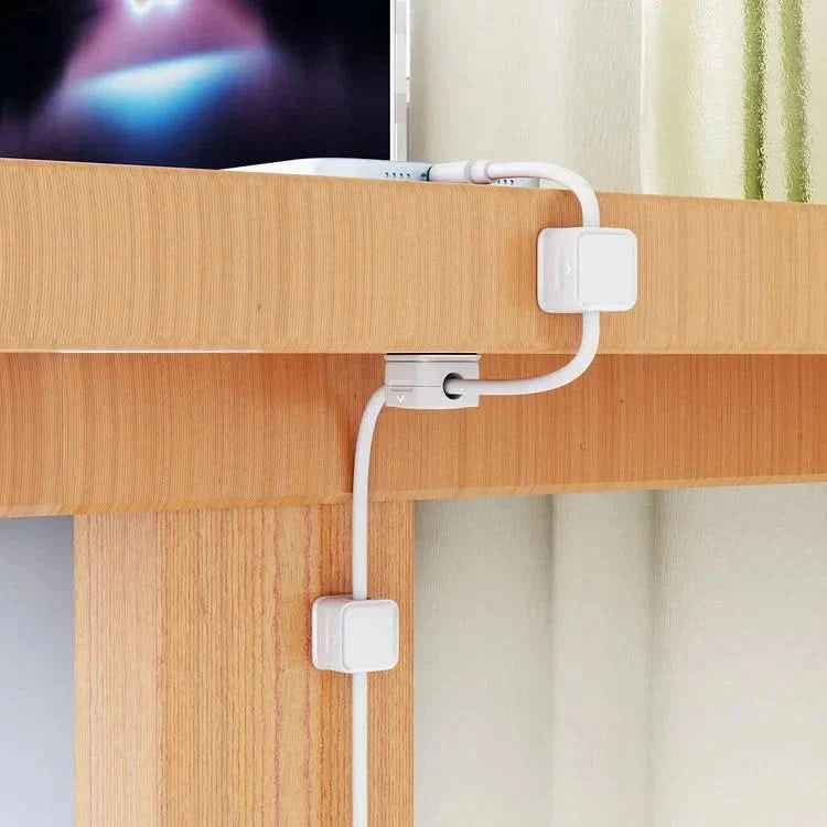 Skanto | Magnetisk Kabele Organizer Klips for Skrivebord & Kontor