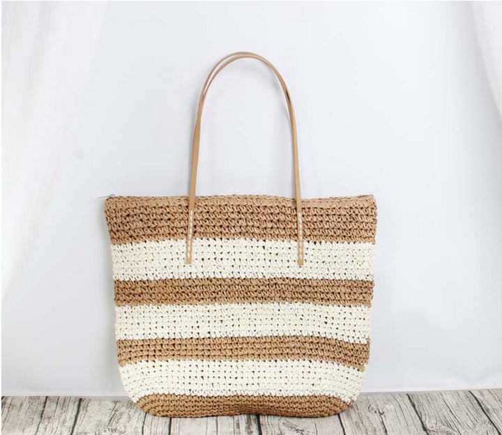 Stor rattan-handletote med robuste håndtak Skanto