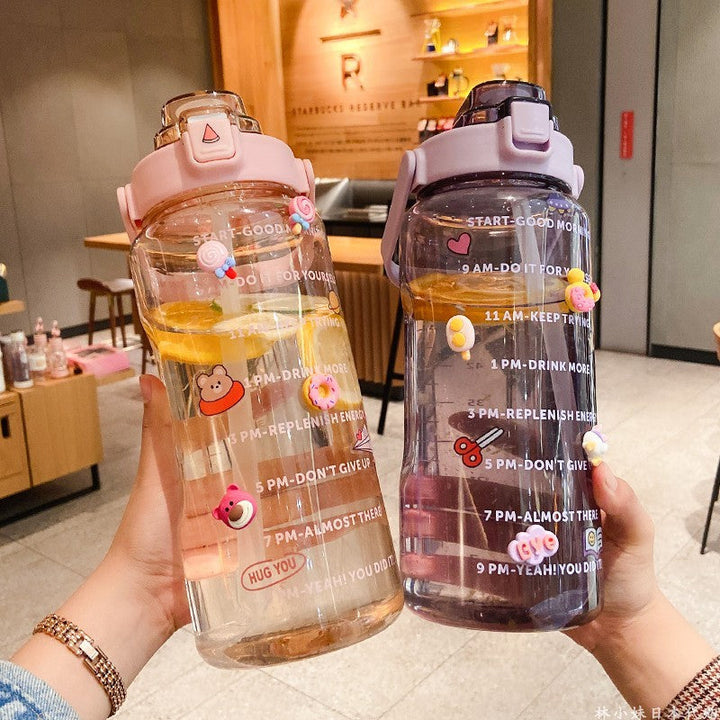 Skanto | Stor Plastkopp Bærbar Vannflaske